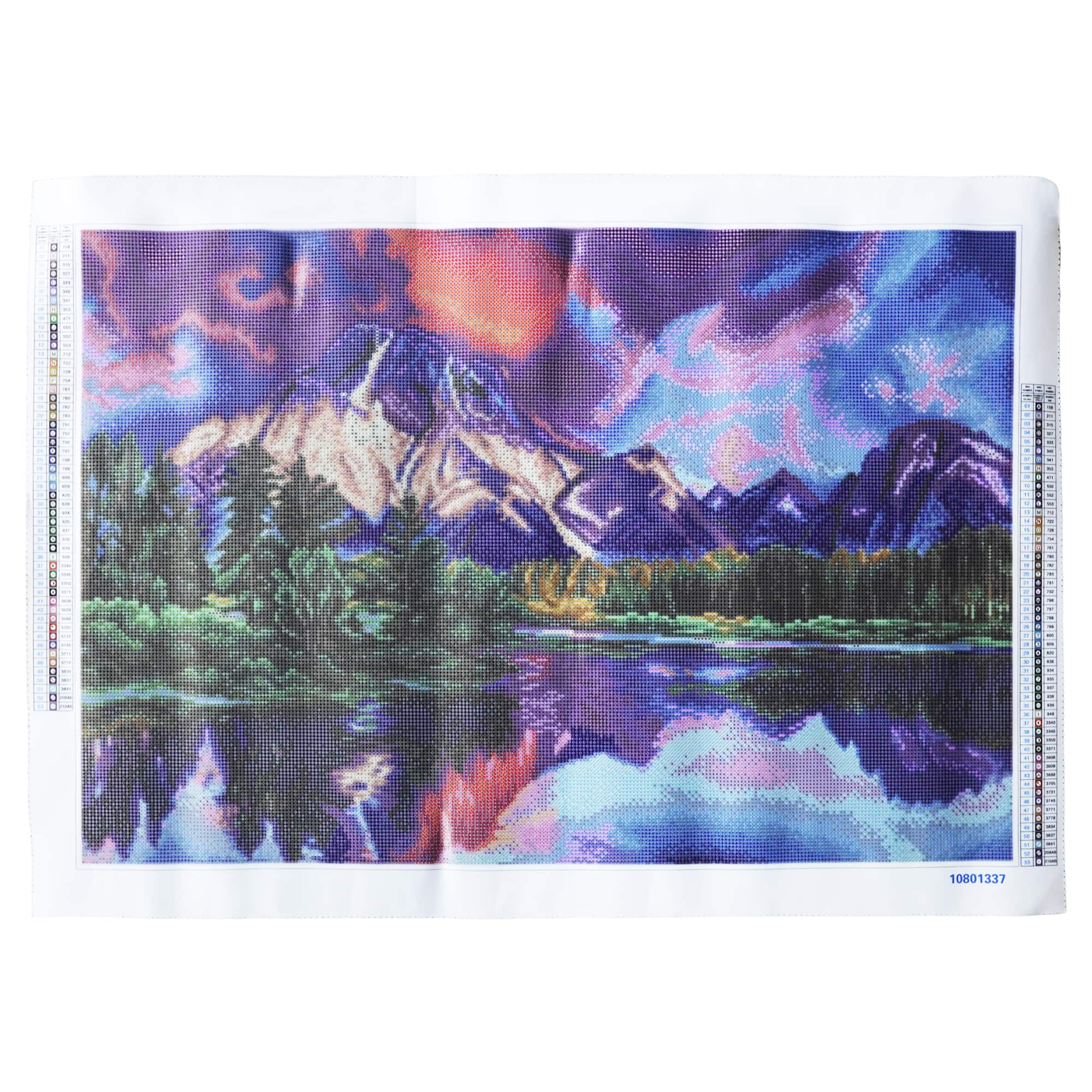 20" x 30" Mountain Reflection Diamond Art Kit by Make Market®